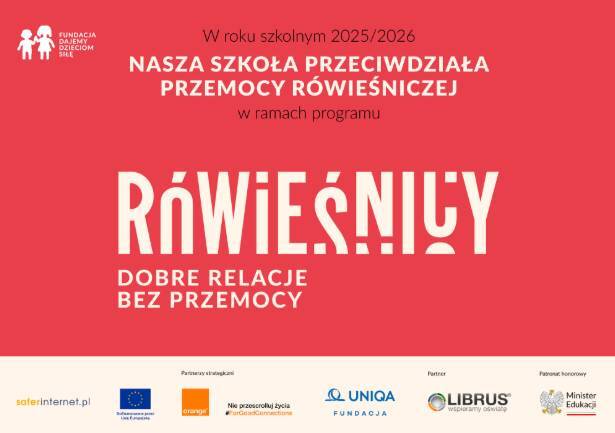 Nasza szkoła bierze udział w Programie Rówieśnicy